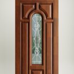 Wooden doors with glass