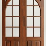 Glass Wooden door designs for homes