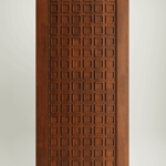 Wooden doors with rustic finish