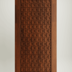 Wooden doors with rustic finish