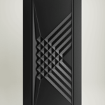 Wooden doors with rustic finish