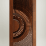 Wooden doors with minimalist design for modern house