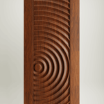 Wooden doors with minimalist design for modern house