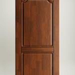 Wooden doors with minimalist design for modern house