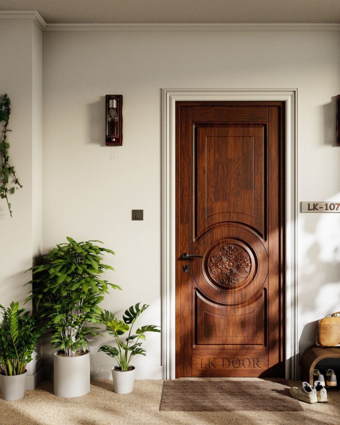 Custom wooden doors