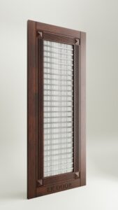 Wire Mesh Jaali Wooden Door
