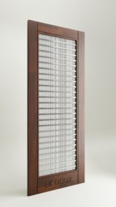 Wire Mesh Jaali Wooden Door