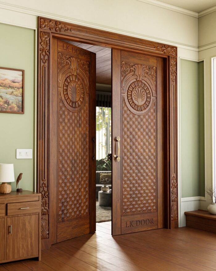 Custom wooden doors