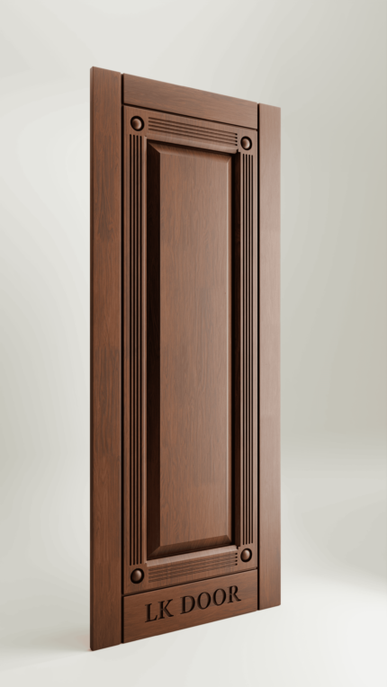 Wooden doors with rustic finish