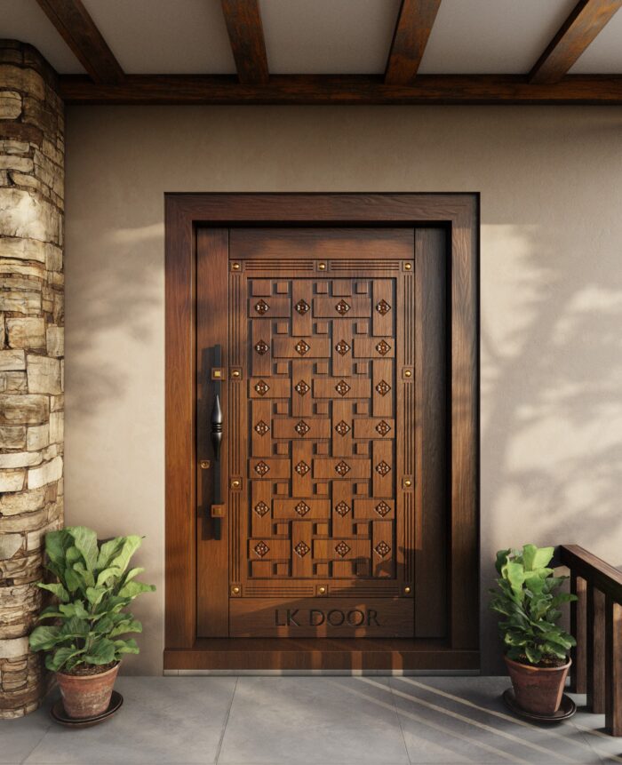 Wooden doors with luxury finish