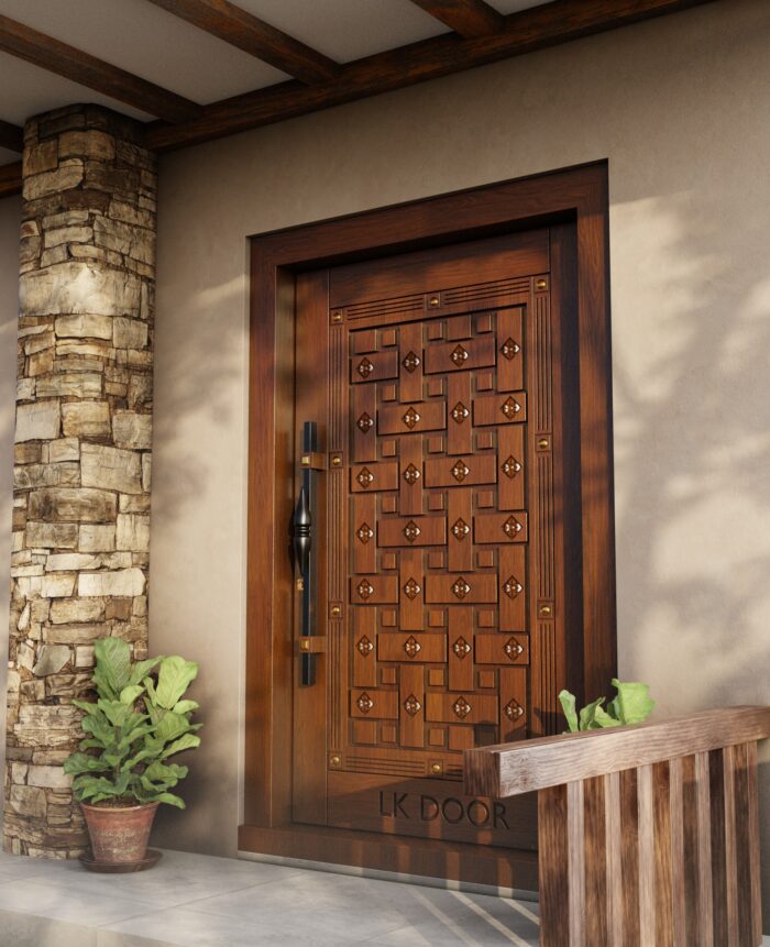 Wooden doors with luxury finish