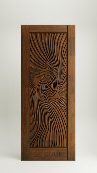Custom wooden doors for modern house