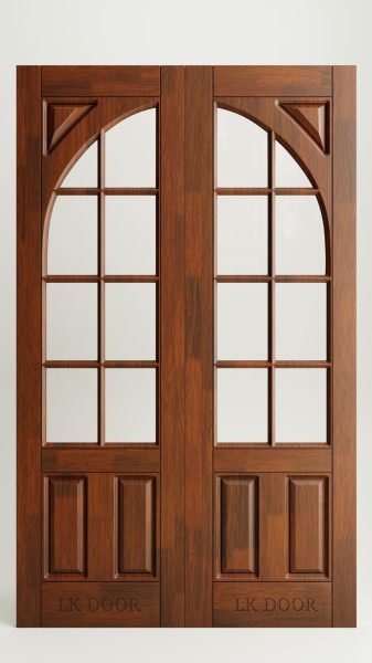 Glass Wooden door designs for homes