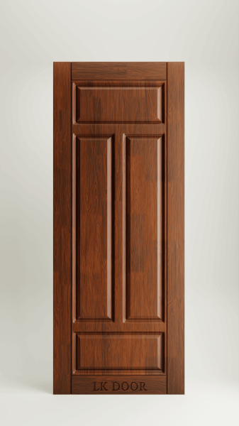 Wooden doors with rustic finish