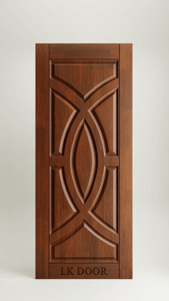 Wooden doors with rustic finish