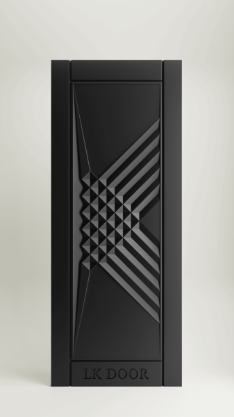 Wooden doors with rustic finish