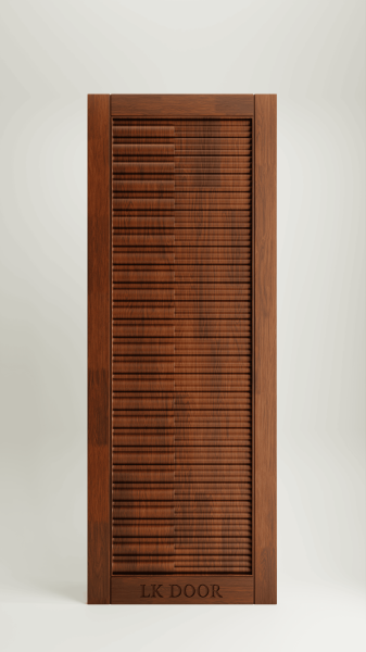 Wooden doors with minimalist design for modern house