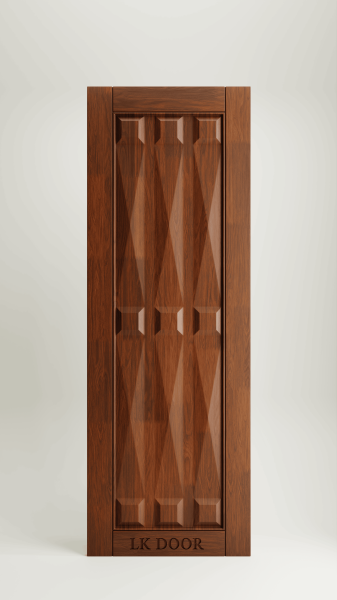 Wooden doors with minimalist design for modern house