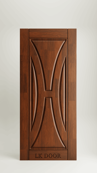 Wooden doors with minimalist design for modern house